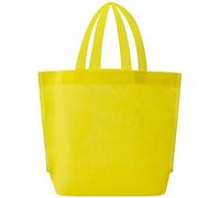 Time to Sparkle 33 * 26 * 10cm Reusable Large Gift Bags 24-Pack Groceries Non Woven Fabric Tote Bags with Handles for Shopping Grocery Store Supermarket Outdoor Picnic etc Yellow