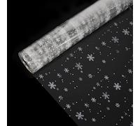 Time to Sparkle 40cm*30m Clear Cellophane Wrap Roll (Snowflake)