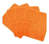 Time to Sparkle 4pcs Crochet Tube Top Crochet Tutu Infant Dress Baby Girls Skirt Pettiskirt, 7"x9", Orange