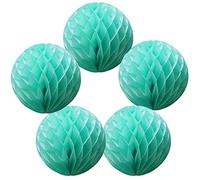 Time to Sparkle 5 Pack Tissue Paper Honeycomb Balls Table Centrepiece Lantern Garland Wedding Decoration | Ball-apple Green, 4"(10cm) |