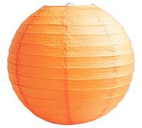 Time to Sparkle 5 Pack Tissue Round Paper Lanterns Lamp Shade Party Decoration- Lantern Orange, 18"(45cm)