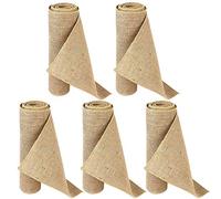 Time to Sparkle 5 Rolls 30cmx10M Jute Hessian Roll Table Runner Sash Rustic Burlap Sewed Edge Vintage Wedding DIY Crafts