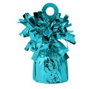 Time to Sparkle 6 Pack Heavy Balloon Weights Foil Helium Latex Balloon Weight Fountain Table Floor Tassle Cone 170g/pc Birthday Party Accessory (Teal Green)