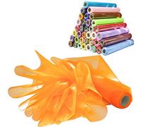 Time to Sparkle 70cm X 10M Organza Roll Sash Fabric Table Runner Sashes Chair Cover Bows Swags for Wedding Party - Burnt Orange