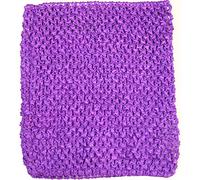 Time to Sparkle Crochet Tube Top Tutu Infant Dress elastic Girls Skirt Pettiskirt | Purple, 6"x6" |