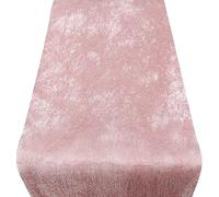 Time to Sparkle Non Woven Tablecloth 30CM X 10M Glitter Metal Tablecloth Roll Reusable Party Table Centerpiece for Wedding Birthday Baby Shower Rose Gold