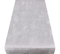 Time to Sparkle Non Woven Tablecloth 30CM X 10M Glitter Metal Tablecloth Roll Reusable Party Table Centerpiece for Wedding Birthday Baby Shower Silver