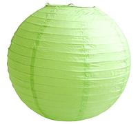 Time to Sparkle Tissue Paper Round Lanterns LampShade Lamp Shade Wedding Birthday Party Decoration | Apple Green, 18"(45cm) |