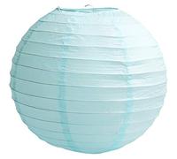 Time to Sparkle Tissue Paper Round Lanterns LampShade Lamp Shade Wedding Birthday Party Decoration | Light Blue, 20"(50cm) |