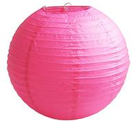 Time to Sparkle Tissue Paper Round Lanterns LampShade Lamp Shade Wedding Birthday Party Decoration | Rose Red, 18"(45cm) |