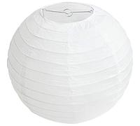 Time to Sparkle Tissue Round Paper Lanterns Lamp Shade Party Decoration- Lantern White, 18"(45cm)