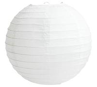 Time to Sparkle Tissue Round Paper Lanterns Lamp Shade Party Decoration- White, 24"(60cm)