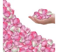 Time to Sparkle TtS 800PCS Silk Rose Petals Flower Confetti Wedding Flowers Engagement Party Decoration - White-Pink