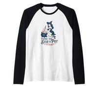Time to Stir The Pot Halloween Witch Raglan Baseball Tee