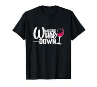 Time to Wine Down Wine Glass T-Shirt