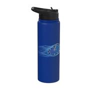 Time Travel Blurred Clock Stainless Steel Insulated Water Bottle