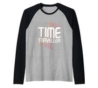 Time Traveller Time Travel Raglan Baseball Tee