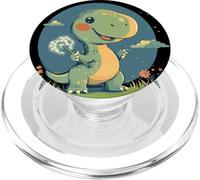 Time Travels with a Dandelion in the Wind for Dinosaurs PopSockets PopGrip for MagSafe
