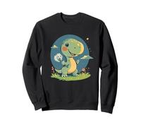 Time Travels with a Dandelion in the Wind for Dinosaurs Sweatshirt