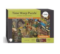 Time Warp Puzzle Series 2 - Sunrise to Sunset Hidden Scene | 1000 Piece Jigsaw Puzzle for Adults | Discover a Story That Transforms as You Build | Giftable Magic Puzzle Art (Steampunk Paris)
