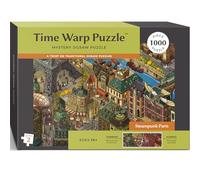 Time Warp Puzzle - Steampunk Paris - 1000 Piece Jigsaw Puzzle for Adults | Series 2 | Sunrise to Sunset Hidden Scene | Discover a Story That Transforms as You Build The Puzzle