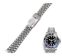 TIME WARRIOR Rolex 20mm Jubilee Watch Band - Stainless Steel- for Models Submariner, GMT-Master Bracelet Strap for Datejust Daytona W/Logo