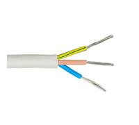 Time White Heat Resistant 3-Core Flexible Cable 1.5mm² X 1M