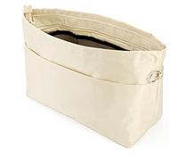 Time Wing Handbag Tote Purse Organizer Insert Bag Liner Shaper Divider Zipper 11 Pockets Compartments X Large Beige