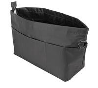 Time Wing Handbag Tote Purse Organizer Insert Bag Liner Shaper Divider Zipper 11 Pockets Compartments X Large Dark Grey