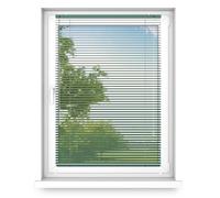 time4blinds - Indoor Window Blinds Without Drilling - Aluminum Blinds - Aluminium Rollers for Living Room, Bedroom, Kitchen, Office - with Cord Control - Emerald Green, Left, 400x1700