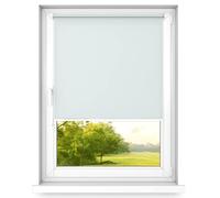 time4blinds MINI BASIC Stick on Roller Blinds - Easy Fit Clip On - Dimming Blinds for Bedroom - 600x1000mm Light Gray - Operated on Left Side