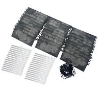 time4blinds Vertical Blind Accessories Set, 8M Bottom Chain, 30Pcs 127mm Vertical Blind Top Hangers, 30Pcs Bottom Weights Slats -Effortless Installation for 127mm/5 inch Wide Slats, Repair kit, Black