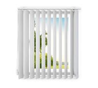 time4blinds - Vertical blinds - Slats for office workstations - Bedroom Blinds - Kitchen Blinds - Complete Set with Vertical Blind Slats & Rail - 140x120 cm - Grey-beige