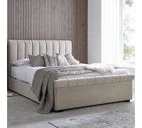 Time4Sleep Ascot Kingsize Side Lift Ottoman Bed - Beige