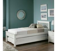 Time4Sleep Atlantis Single Guest Bed with Trundle - White