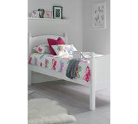 Time4sleep Charleston Solo White Bed Frame | Size: Single Time4sleep White Single