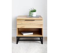 Time4sleep Chicago 1 Drawer Bedside in Light Oak Time4sleep Light Oak