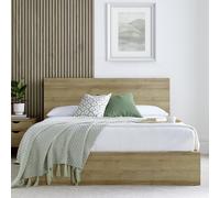 Time4Sleep Colorado Kingsize End Lift Ottoman Bed - Light Wood