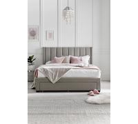 Time4sleep Elegance Champagne Upholstered - Bed Frame Only in Natural | Size: Double Time4sleep Natural Double