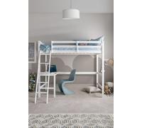 Time4sleep Essentials White Wooden High Sleeper Bed Frame | Size: Single Time4sleep White Single
