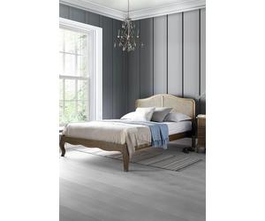 Time4sleep Loire Rattan Low Foot End - Bed Frame in Light Oak | Size: Double Time4sleep Light Oak Double