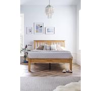 Time4sleep Malmo Oak Finish Wooden Bed Frame in Light Oak | Size: Double Time4sleep Light Oak Double