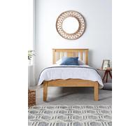 Time4sleep Malmo Oak Finish Wooden Bed Frame in Light Oak | Size: Single Time4sleep Light Oak Single