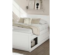 Time4sleep Maxistore 6 Door White Wooden Storage - Bed Frame | Size: Double Time4sleep White Double