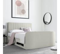 Time4Sleep Onelife Kingsize Side Lift Ottoman TV Bed - Beige