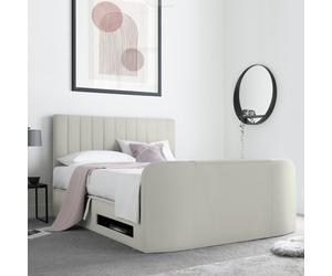 Time4Sleep Onelife Kingsize Side Lift Ottoman TV Bed - Beige