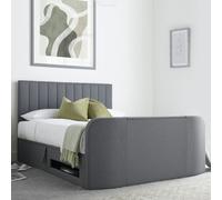 Time4Sleep Onelife Kingsize Side Lift Ottoman TV Bed - Grey