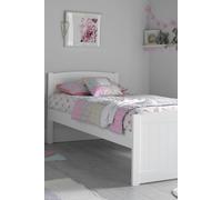 Time4sleep Portland White Wooden Single Bed Frame Time4sleep White Single