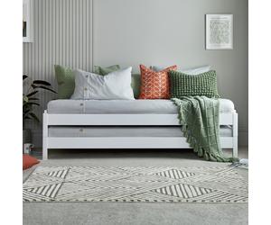 Time4Sleep Stacking Single Wooden Guest Bed - White