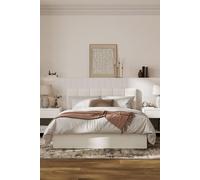 Time4sleep Valencia Cloud Ottoman Storage Bed Frame in Natural | Size: King Time4sleep Natural King